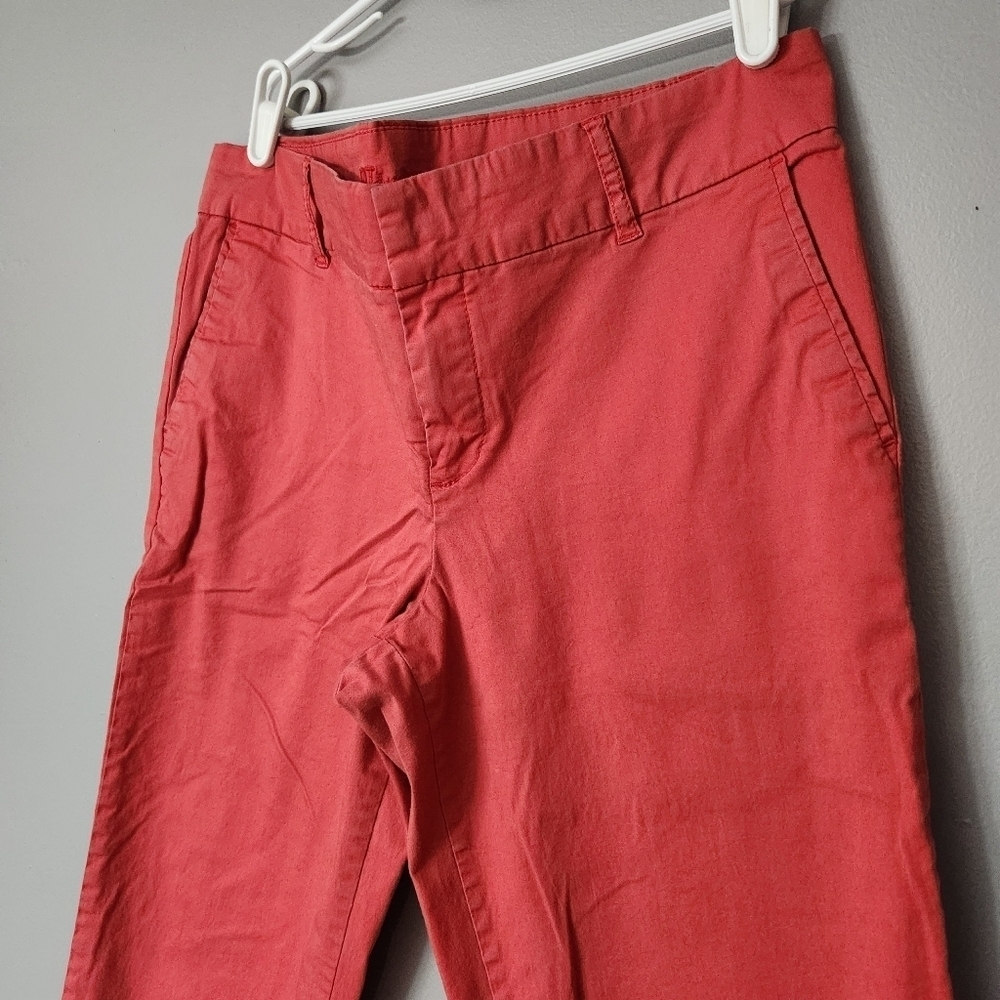3/$25 Kut from the Kloth size 8 red Capri length red pants - Picture 2 of 13